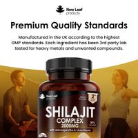 New Leaf Shilajit Complex (with Ashwagandha & Lions Mane)